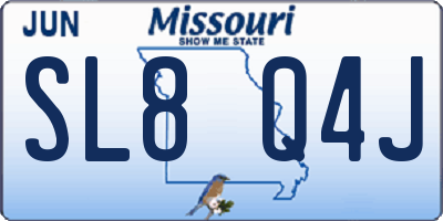 MO license plate SL8Q4J