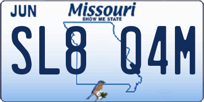 MO license plate SL8Q4M