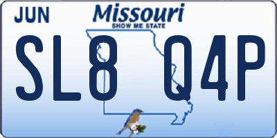 MO license plate SL8Q4P