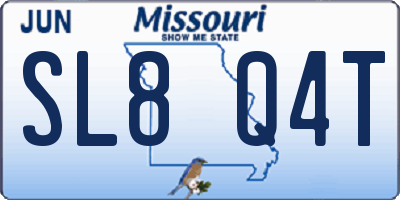 MO license plate SL8Q4T