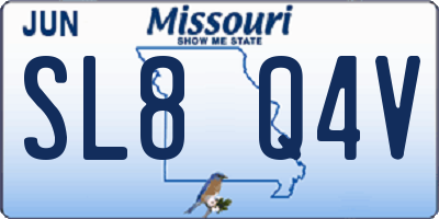 MO license plate SL8Q4V