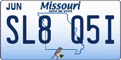 MO license plate SL8Q5I