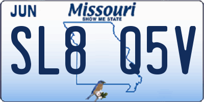 MO license plate SL8Q5V
