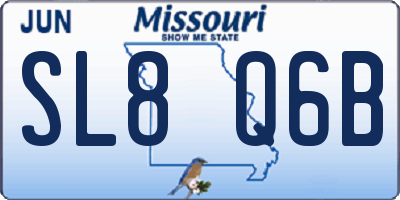 MO license plate SL8Q6B