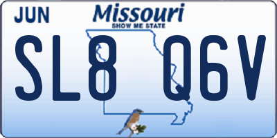 MO license plate SL8Q6V