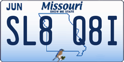 MO license plate SL8Q8I