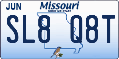 MO license plate SL8Q8T