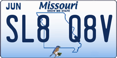 MO license plate SL8Q8V