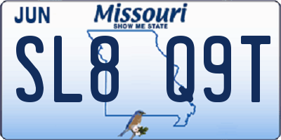 MO license plate SL8Q9T