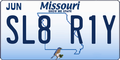 MO license plate SL8R1Y