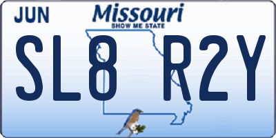 MO license plate SL8R2Y