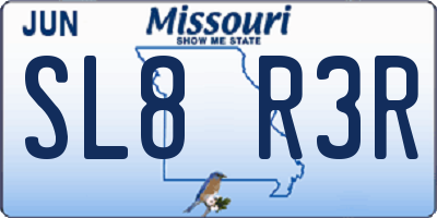 MO license plate SL8R3R