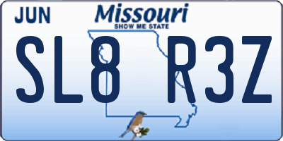 MO license plate SL8R3Z