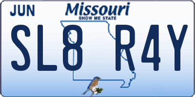 MO license plate SL8R4Y
