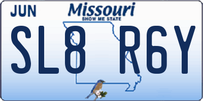MO license plate SL8R6Y