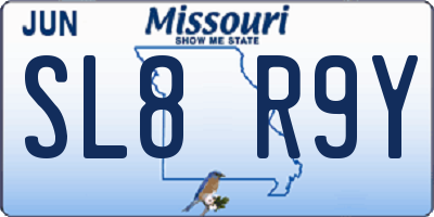 MO license plate SL8R9Y