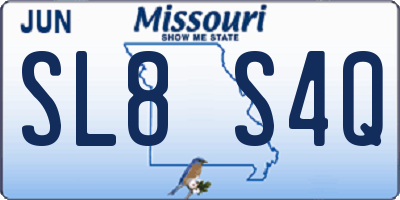 MO license plate SL8S4Q