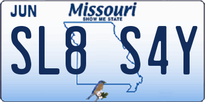 MO license plate SL8S4Y