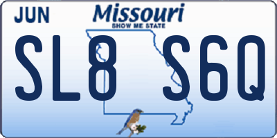MO license plate SL8S6Q