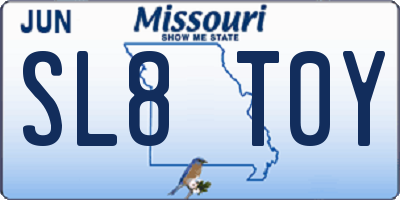 MO license plate SL8T0Y