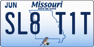 MO license plate SL8T1T