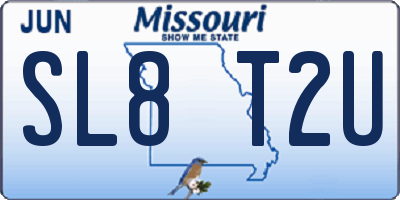 MO license plate SL8T2U