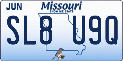 MO license plate SL8U9Q