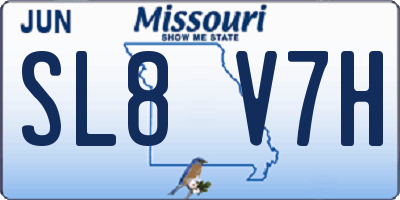 MO license plate SL8V7H