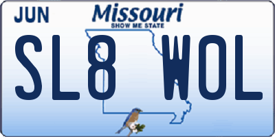 MO license plate SL8W0L