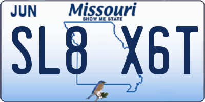 MO license plate SL8X6T