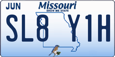MO license plate SL8Y1H
