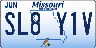 MO license plate SL8Y1V