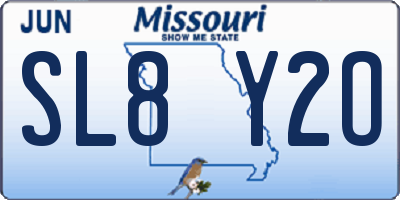 MO license plate SL8Y2O