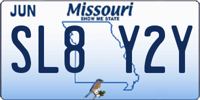 MO license plate SL8Y2Y