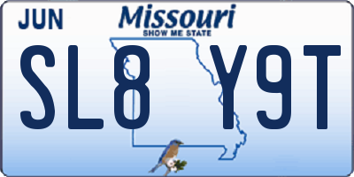 MO license plate SL8Y9T