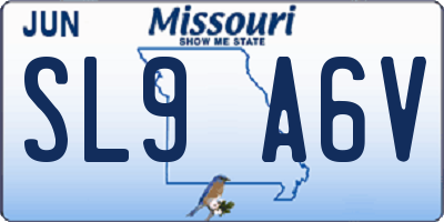 MO license plate SL9A6V