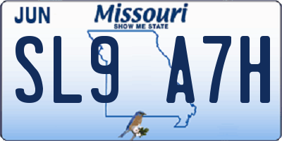 MO license plate SL9A7H