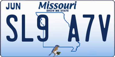 MO license plate SL9A7V