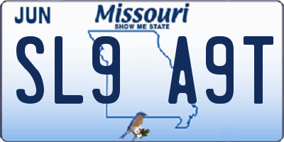 MO license plate SL9A9T