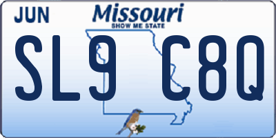 MO license plate SL9C8Q