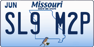 MO license plate SL9M2P