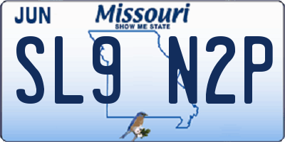 MO license plate SL9N2P