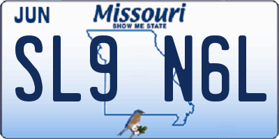 MO license plate SL9N6L