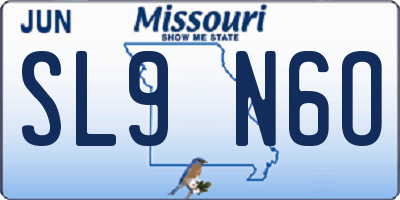 MO license plate SL9N6O