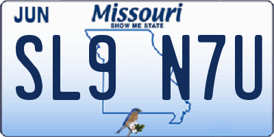 MO license plate SL9N7U