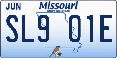 MO license plate SL9O1E
