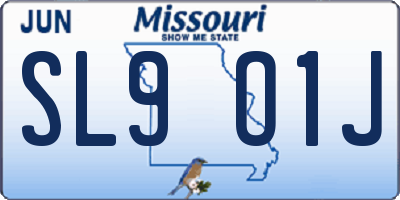 MO license plate SL9O1J