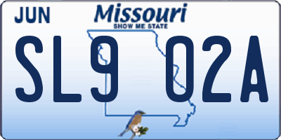 MO license plate SL9O2A