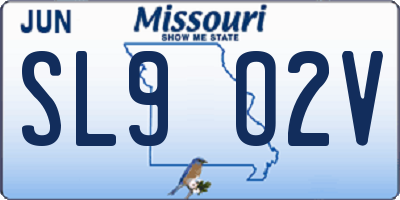 MO license plate SL9O2V