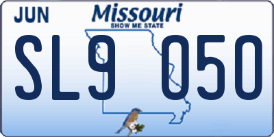 MO license plate SL9O5O